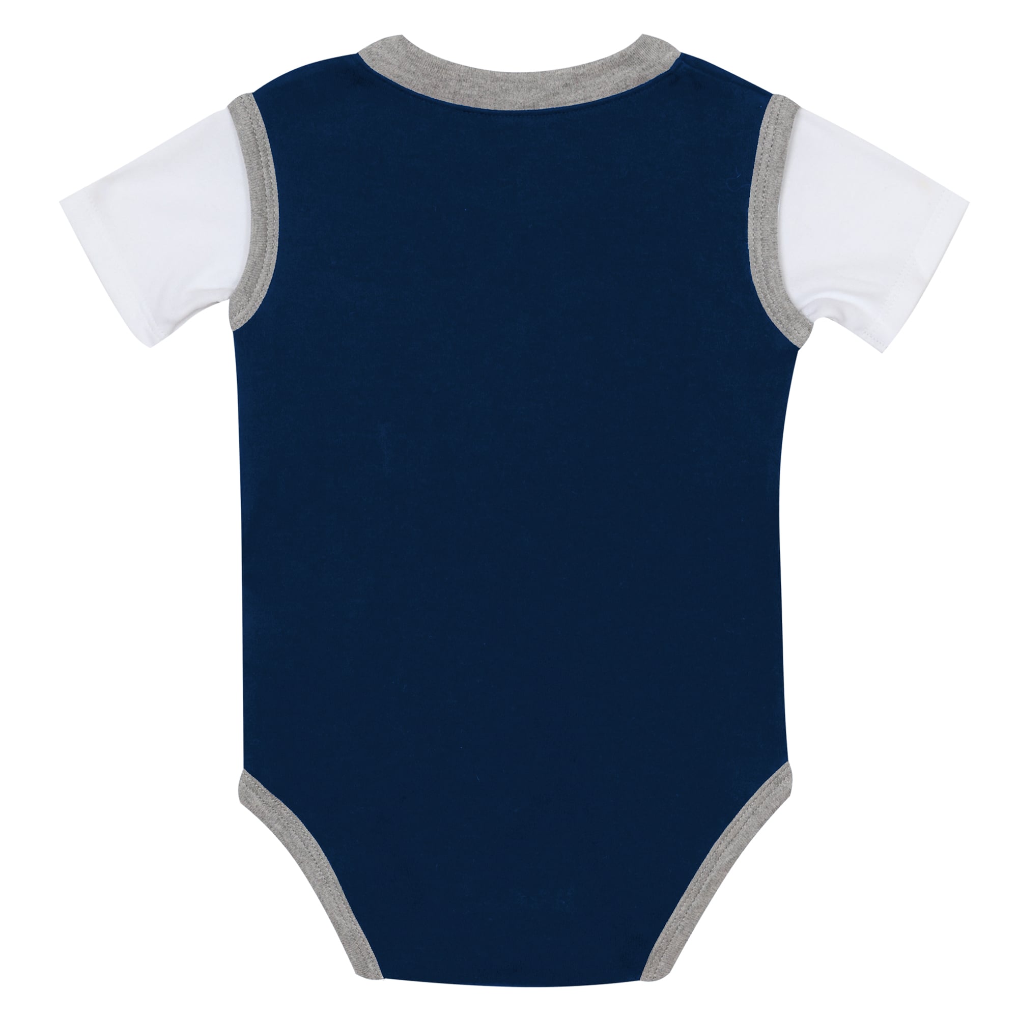 Ensemble body et pantalon deux pièces en jersey bleu marine/gris chiné Denver Broncos pour bébé Outerstuff